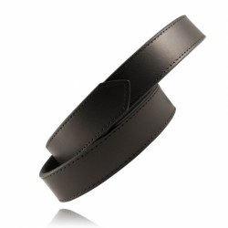 LEATHER GARRISON PANT BELT, VELCRO LINED