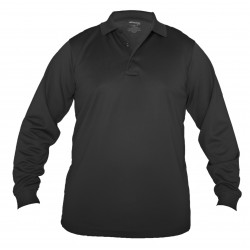 Mens Elbeco UFX Tactical Long Sleeve Polo Shirt- Black