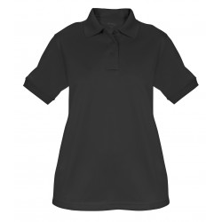 Ladies Elbeco UFX Tactical Short Sleeve Polo Shirt- Black