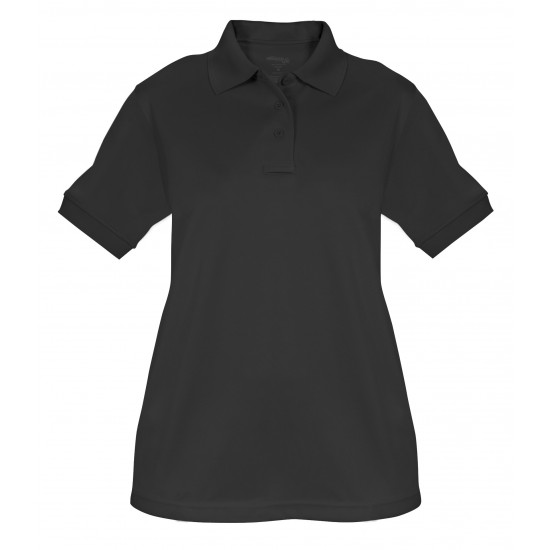 Ladies Elbeco UFX Tactical Short Sleeve Polo Shirt- Black