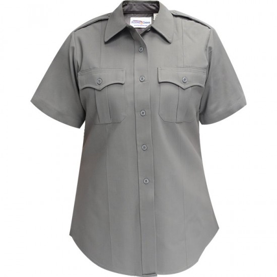 WOMEN'S COMMAND 100% POLYESTER SHORT SLEEVE SHIRT (NO ZIPPER)